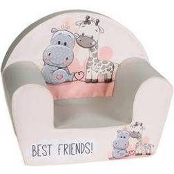 Knorrtoys Sessel »Best Friends«, grau|rosa